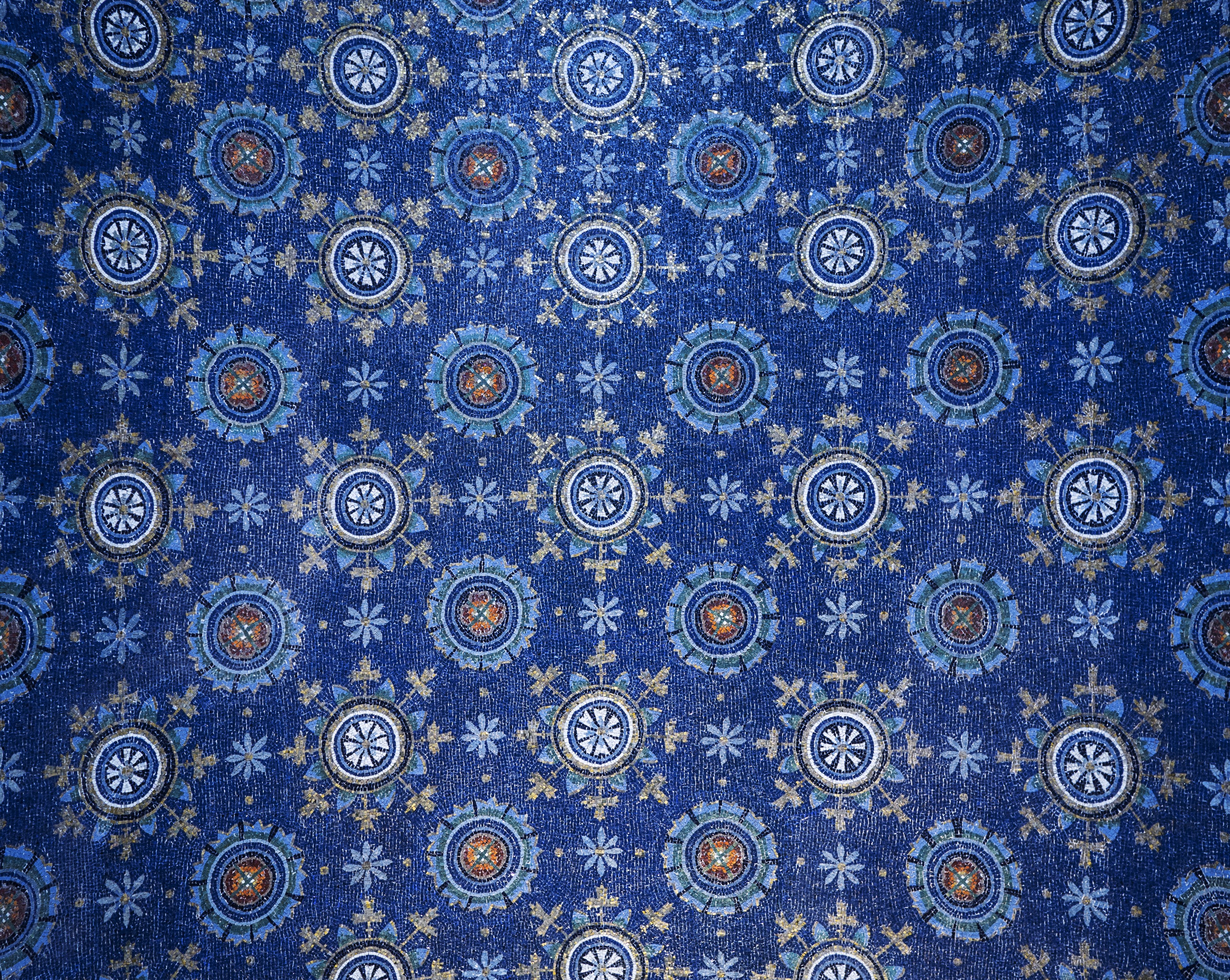 "Garden of Eden" mosaic in the Mausoleum of Galla Placidia